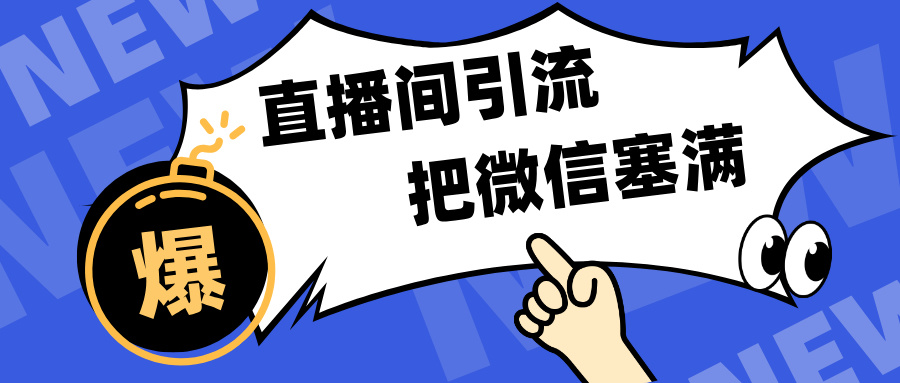 短视频直播间引流，单日轻松引流300+，把微信狠狠塞满，变现五位数网创吧-网创项目资源站-副业项目-创业项目-搞钱项目网创吧