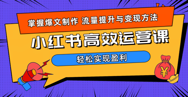 价值980小红书运营操作指南网创吧-网创项目资源站-副业项目-创业项目-搞钱项目网创吧